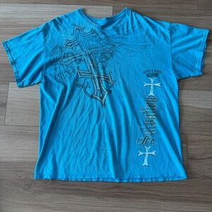 Vintage Y2K Cross Salvation Jesus Graphic T Shirt